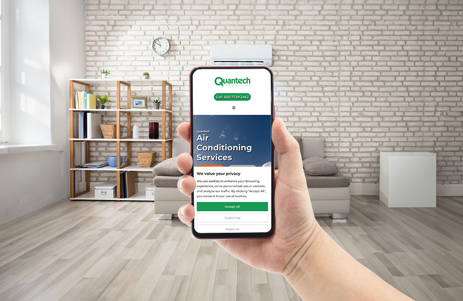 Quantech Air Conditioning Website Created By Click Return